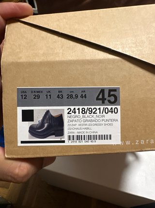 Scarpe Zara Uomo Nero