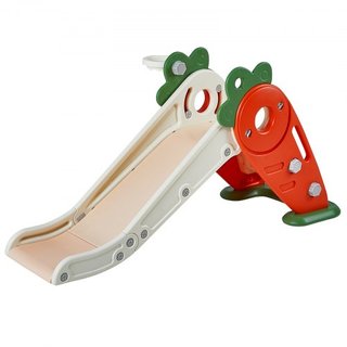 Tobogán para Niños, Tobogán para Niños de 1 a 12 Años con Escaleras Escalables y Aro de Baloncesto, Parque Infantil Interior y Exterior para Niños de Hasta 40 kg, Parque Infantil para Niños con Ba...