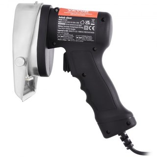 Cuchillo de Shawarma Eléctrico, Cuchillo Profesional Turco para Kebab de 80W, Cortador de Gyro de Acero Inoxidable Comercial, Cortador de Carne de Doner Kebab con 2 Cuchillas, Diámetro de Cuchilla...