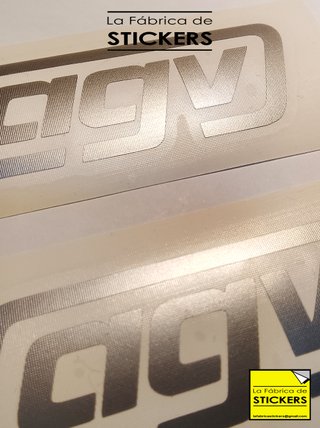 2 Pegatinas AGV Vinilo de corte de Alta Calidad