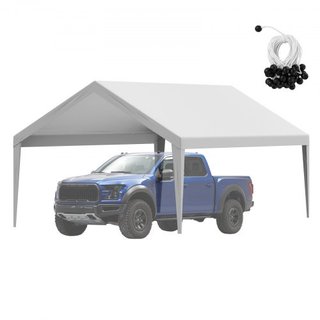 Cubierta de Reemplazo para Carport 13 x 20 pies, Carpa de Refugio Superior para Garaje, Lona Resistente al Agua y Protegida contra UV, Instalación Fácil con Bungee de Bola, Gris (Solo Cubierta Sup...