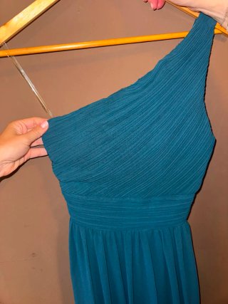 Vestido fiesta azul verdoso talla M