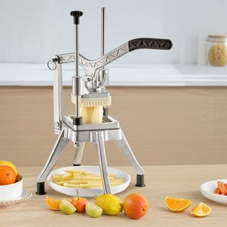 Cortador de Verduras y Frutas Comercial con Cuchilla de 0.64 cm, Dicer Profesional de Alimentos Pesado, Cortador de Papas Fritas Kattex, Cortador de Cebolla de Acero Inoxidable para Tomate, Pimien...