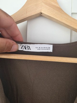 Vestito lungo Zara marrone