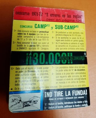 ANUARIO FÚTBOL 1972-1973 MÁS CALENDARIO LIGA 97/98