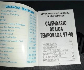 ANUARIO FÚTBOL 1972-1973 MÁS CALENDARIO LIGA 97/98