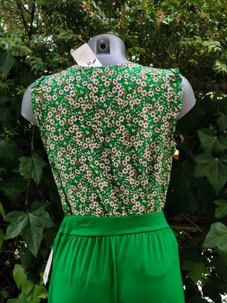 Blusa verde floral