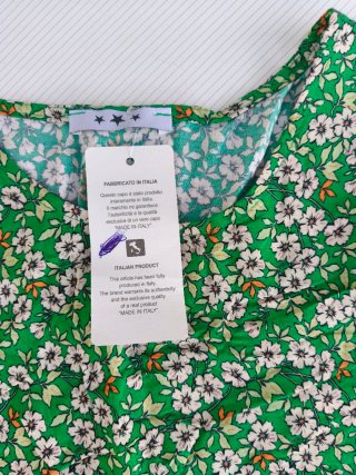 Blusa verde floral