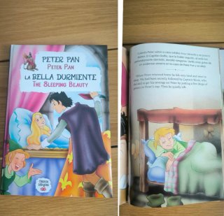 Libro Peter Pan Español e Ingles para bilingues