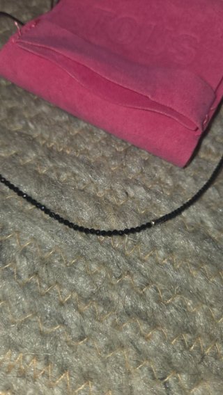 Collar Tous Espinelas Negras y Plata 925