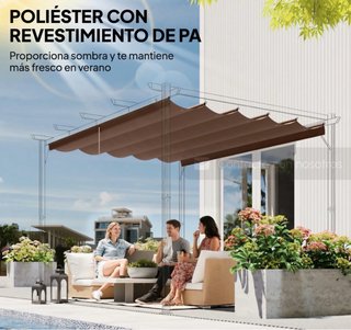 Cubierta de toldo para exterior
