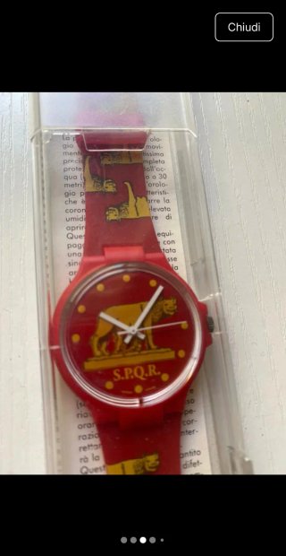 Orologio Swatch SPQR Rosso Giallo