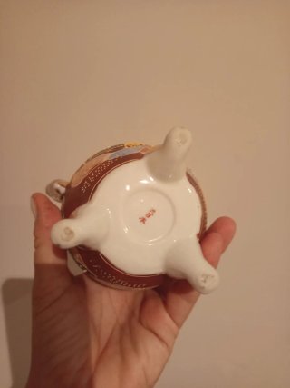 Jarrón antiguo cerámica estilo Satsuma