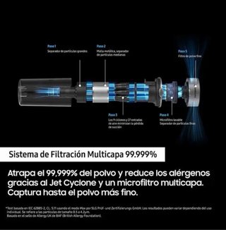 Aspiradora Samsung Jet 75E sin cable