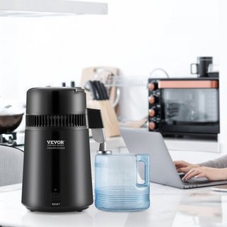 4L Máquina Purificadora de Agua Destilada de Encimera con Interior de Acero Inoxidable
