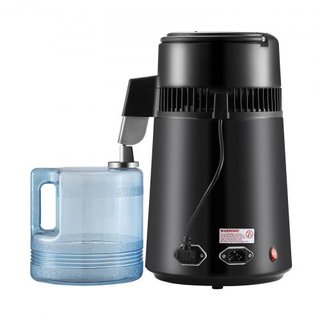 4L Máquina Purificadora de Agua Destilada de Encimera con Interior de Acero Inoxidable