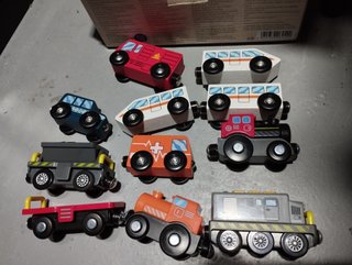 Set Vehículos Juguete Madera Infantil