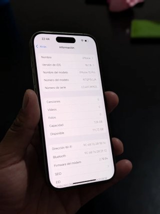 iPhone 15 Pro 128GB Plata