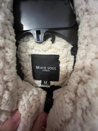 Chaqueta de pelo beige