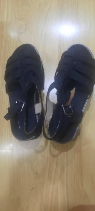 Sandalias plataforma negras Talla 38