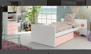 Cuna convertible bebé rosa