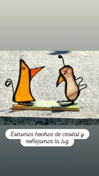 Adorno de cristal emplomado