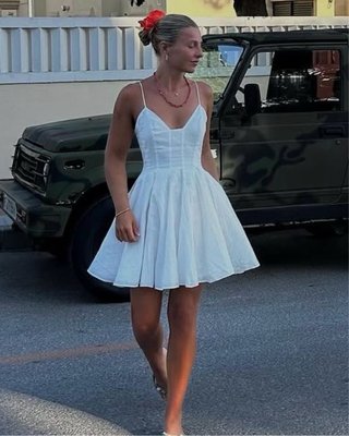 Vestido popelín vuelo