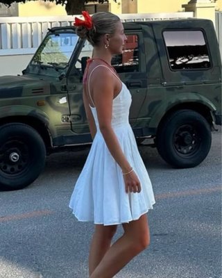 Vestido popelín vuelo