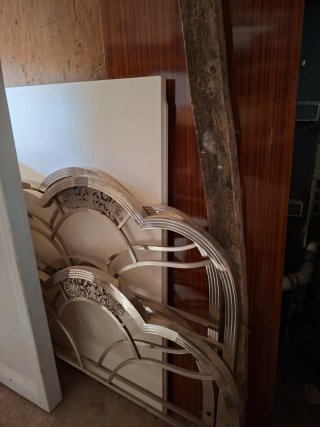 Juego de 2 cabeceros antiguos metal
