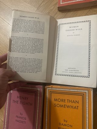 12 Libros Antiguos Inglés Albatros 1930. Sobrecubi