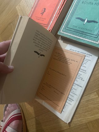 12 Libros Antiguos Inglés Albatros 1930. Sobrecubi