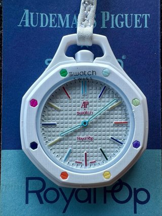 Ap x Swatch Royal Pop Reloj Blanco Multicolor