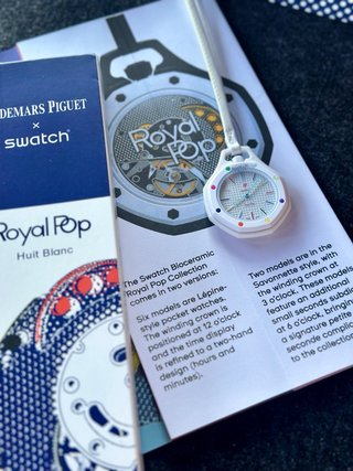 Ap x Swatch Royal Pop Reloj Blanco Multicolor