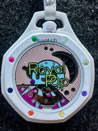 Ap x Swatch Royal Pop Reloj Blanco Multicolor