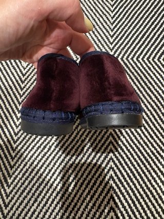 Zapatillas Flabelus Terciopelo Morado/Azul