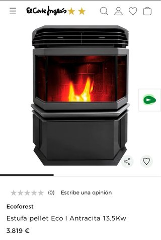 Estufa Pellet Ecoforest Eco