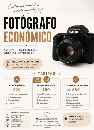 Fotógrafo económico