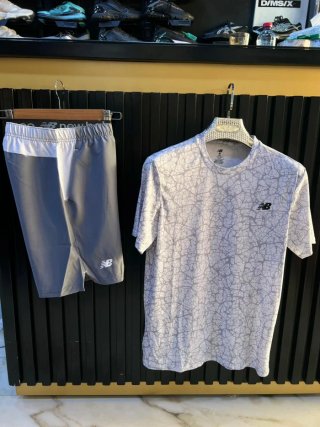 Conjunto New Balance  Gris Blanco