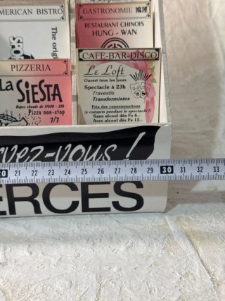 Expositor Vintage Tarjetas Publicidad