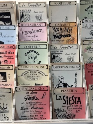Expositor Vintage Tarjetas Publicidad