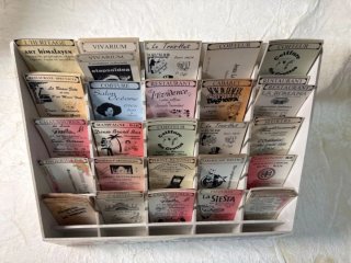 Expositor Vintage Tarjetas Publicidad