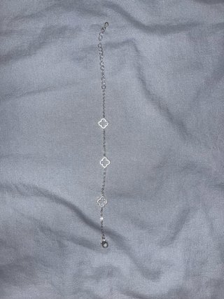 Pulsera Plata Ley Tréboles Circonitas