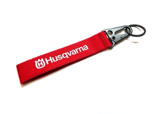 Portachiavi Husqvarna Rosso JDM con cinturino per moto e chiavi a gas