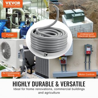Conducto Eléctrico Flexible de PVC a Prueba de Líquidos de 12.7mm (1/2 in) 30.5m No Metálico