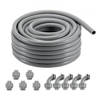 Conducto Eléctrico Flexible de PVC a Prueba de Líquidos de 12.7mm (1/2 in) 30.5m No Metálico