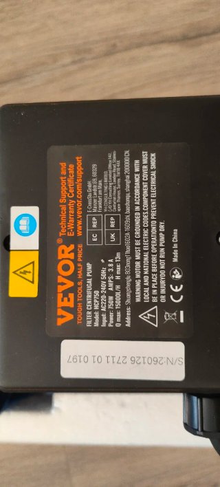 Bomba de agua Vevor HCP 750