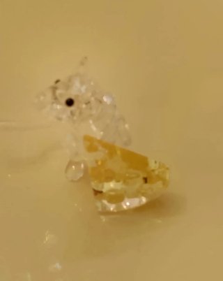 Topo in cristallo con formaggio Swarovski