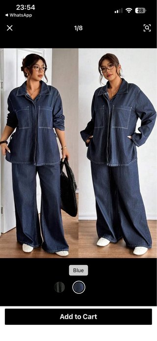 Conjunto Lounesse 2 Piezas Denim Mujer