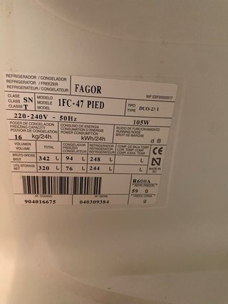 Repuestos Frigorífico Fagor Innova