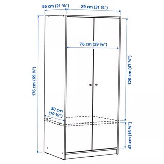 2 Armarios IKEA KLEPPSTAD 70x55x176cm